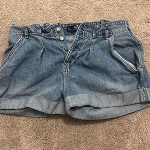 Ultra High rise mom jean shorts